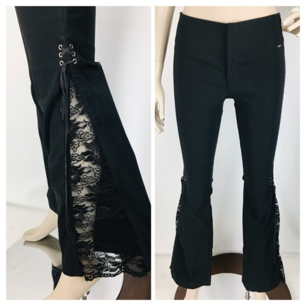VTG Guess Flare Bottom Jeans w/Lace up Sides